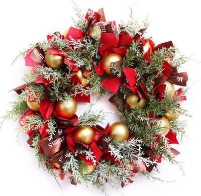 Artificial Wreath with Ornaments Decorate Home Decoration