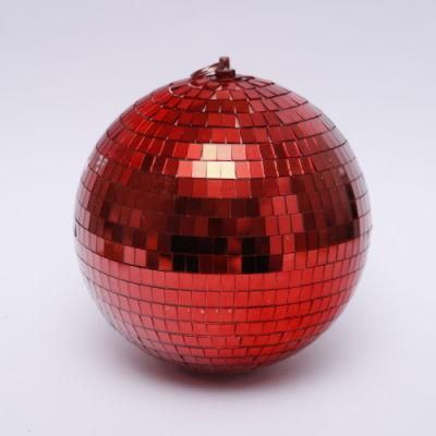 20cm 25cm 30cm 35cm 40cm 45cm 50cm 60cm 80cm Red Disco Mirror Ball Christmas Decoration Ball