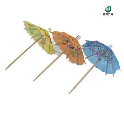 Party Use Cocktail Stick Colorful Decoration Umbrella Picks