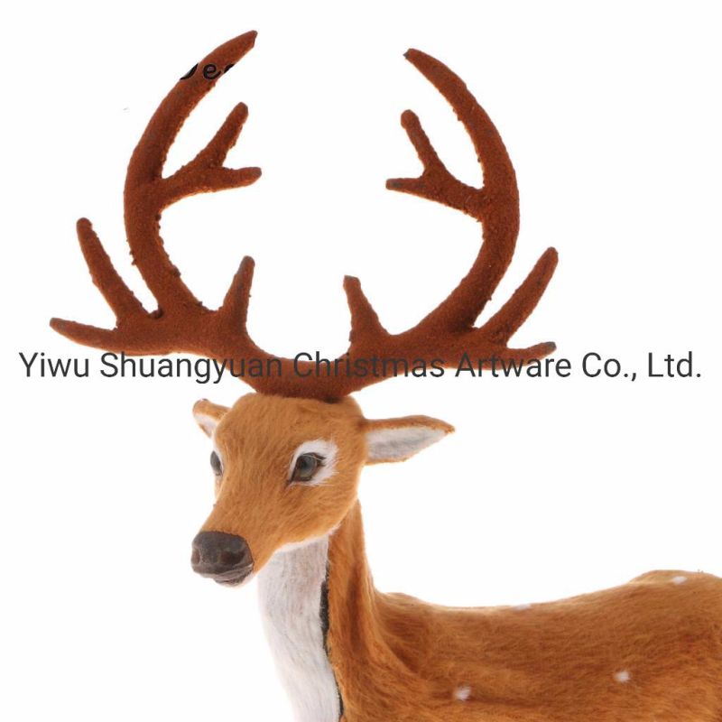 Christmas Decorations Simulation Deer Figurine Outdoor Indoor Decoration Deer