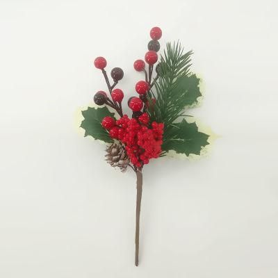 Wholesale Artificial Simulation Christmas Flower Poinsettia for Decoration Xmas Ornament Christmas Ornaments