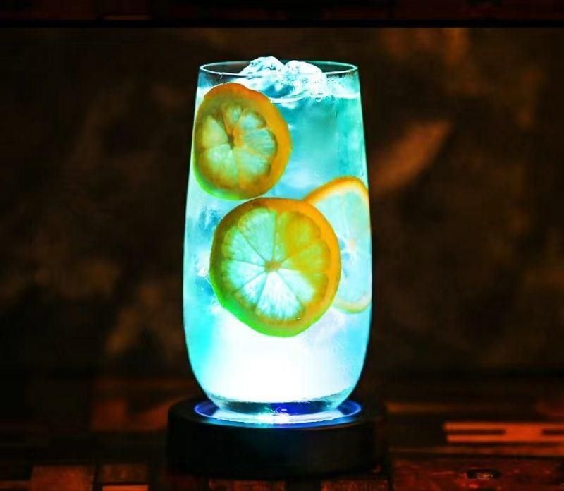 Cocktail LED Coaster Flashing Light Cup Mat/ Coaster for Club Bar Party