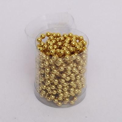 Hot Sale Christmas Decorative 8mm*2.5m Round PS Material Bead Garland