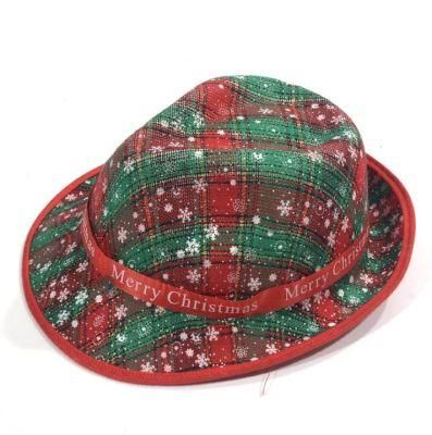 New Design Christmas Hat Cheap Custom Unisex Panama Hat High Quality OEM Hat for Chrismast
