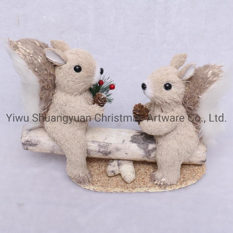 Lying Cute Foam Christmas Fox Christmas Animals Christmas Ornaments