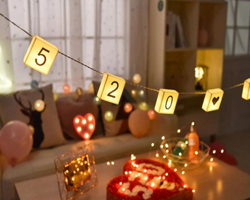 LED Letter Warm Light Box String