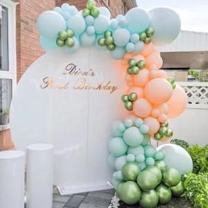 187PCS Summer Macaroni Blue Balloon Set Wedding Birthday Party Decorations