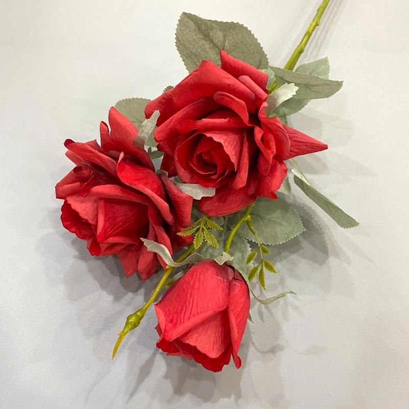 China Artificial Rose Flower Factory Wholesale Kinds of Artificial Flowers