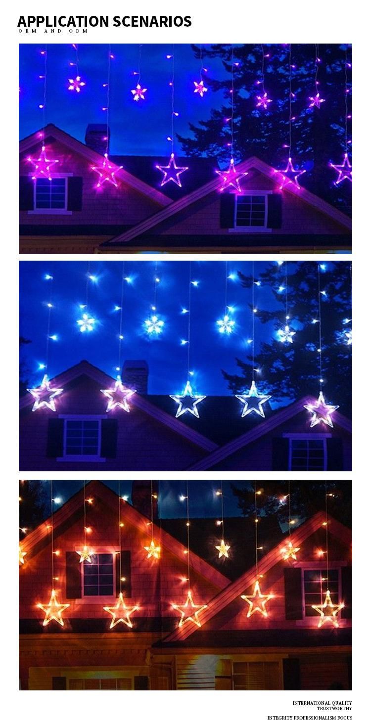 Manufacturer Supplier Programmable Controller Star/Small Flowers/Lanterns LED String Lights Christmas Light
