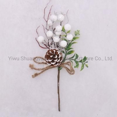 Simulation Fruits Christmas Berry Blueberry Single Branch Foam Plants Artificial Flowers DIY Wedding Garden Office Home Decor