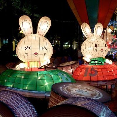 Cute Cartoon Rabbit Lanterns MID Autumn Festival Decorations