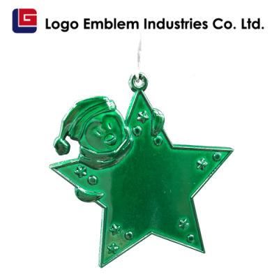 Zinc Alloy People Your Brand Individually Polybagged Customized Chirstmas Ornament