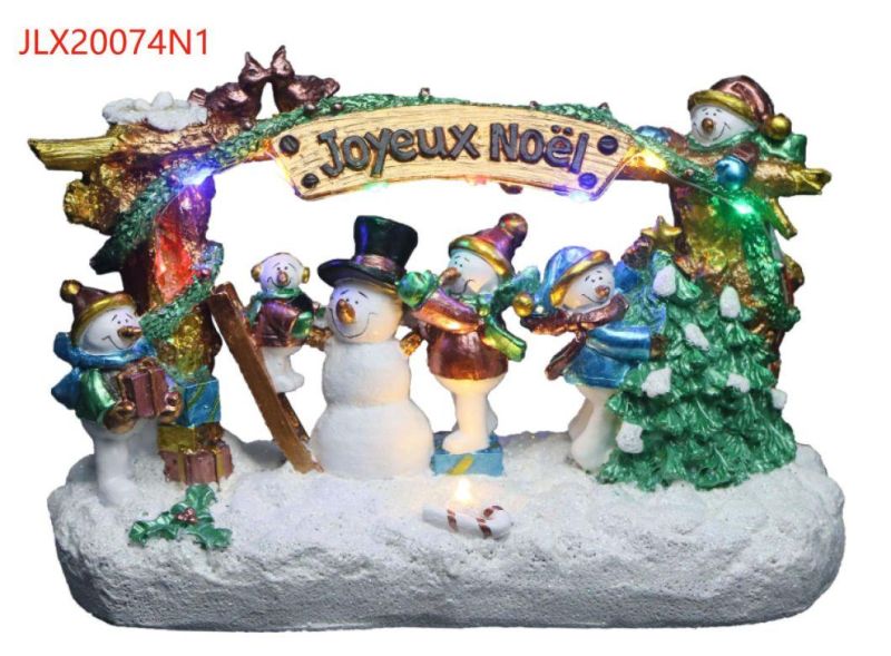 Fiber Optic Animated Lighted Winter Snow Christmas Village Holiday Indoor Decor