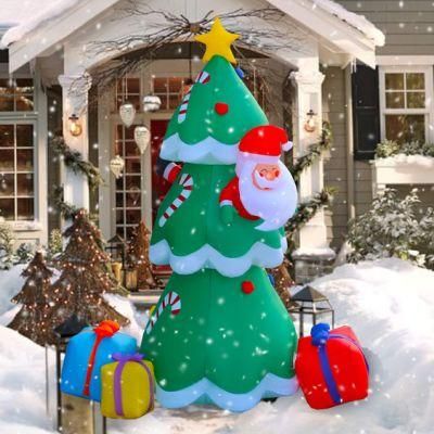 Christmas Outdoor Inflatables Decoration 7FT Inflatable Christmas Tree for Garden