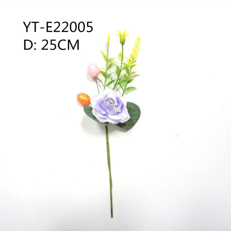 BSCI High Quality Hot Sale Easter Decorations Picks with Easter Eggs