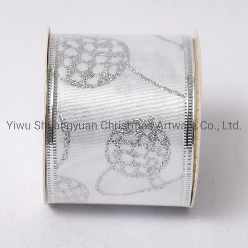 Christmas Ribbon Decor for Holiday Wedding Party Decoration Supplies Hook Ornament Craft Gifts