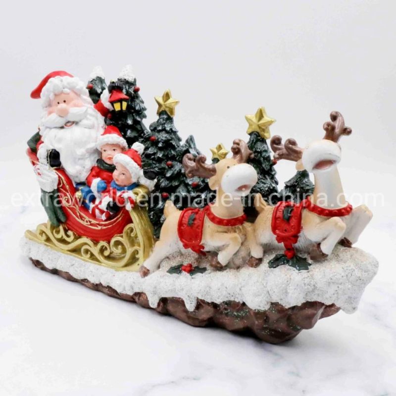 Christmas Decorations Santa′s Xmas Elf Resin Home Decoration