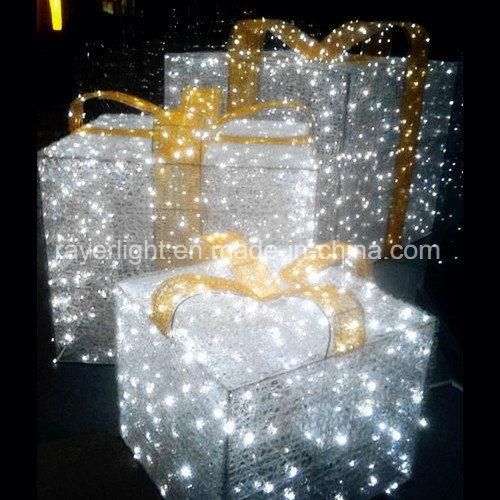 LED Christmas Gifts Box Light Holiday Decoration