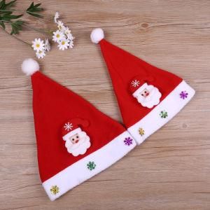 Adult Children Christmas Hat Christmas Decorations High-Grade Plush Hat Santa Hat