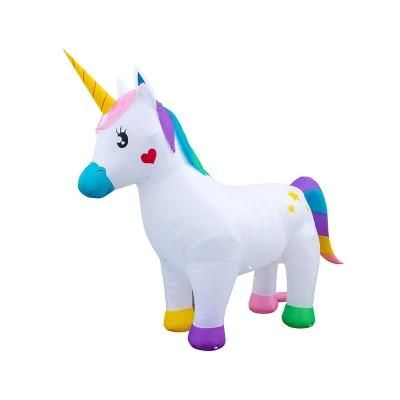 Inflatable Unicorn Giant Outdoor Decorations Unicorn Yard with LED Light