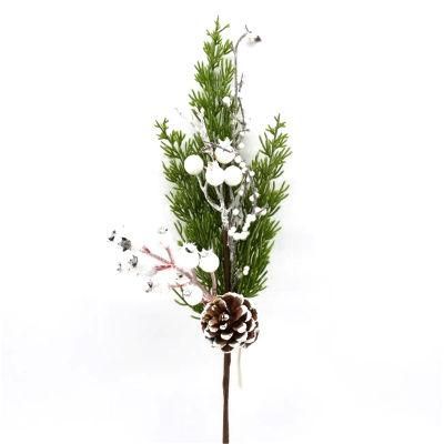 Artificial Decorative Red Foam Berry Long Stem Handmade Stem Christmas Berry Blossom Branch Christmas Artificial Berry Fruit