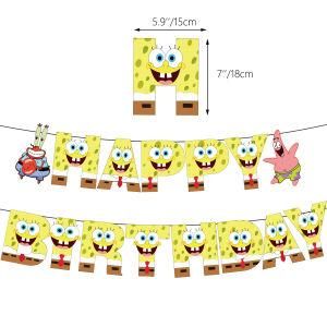 Sponge Bob Animated Children&prime; S Birthday Party Stage Decoration Supplies
