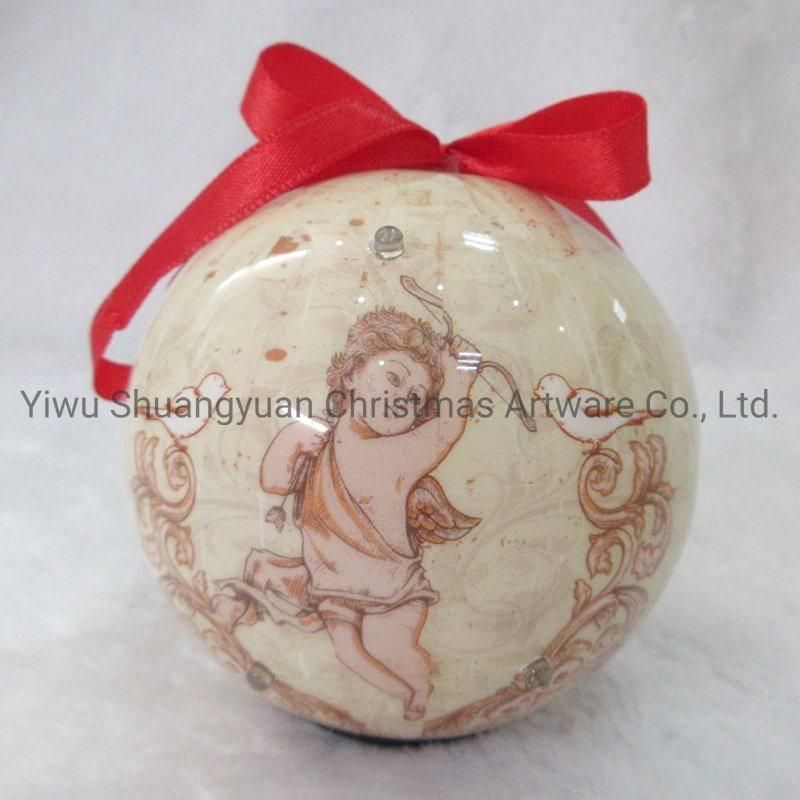 2021 New Design High Sales Christmas Paper Ball for Holiday Wedding Party Decoration Supplies Hook Ornament Craft Gifts