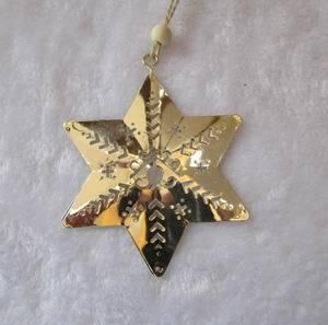 20.5*9cm Metal Star for Home Decoration Supplies Christmas Ornament Craft Gifts