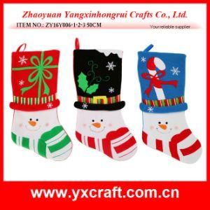 Christmas Decoration (ZY16Y006-1-2-3 50CM) Santa Stocking Holder Set