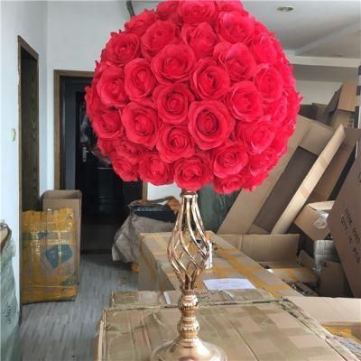 Potted Hydrangeas Wedding Flower Arch Flower Holder 5 Heads Dried Hydrangea Ball for Wedding Table Artificial Flowers