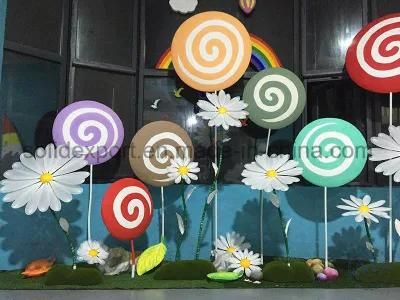 Bubble Carving Lollipop Decoration for Kindergarten Wedding Shop Window Display