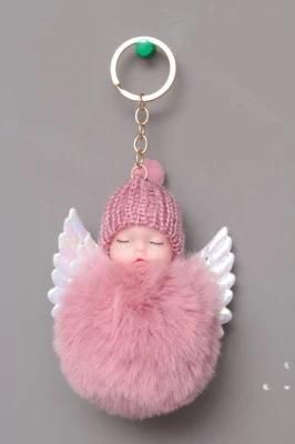 New Design High Sales Christmas Angel Keychain for Holiday Wedding Party Decoration Supplies Hook Ornament Craft Gifts
