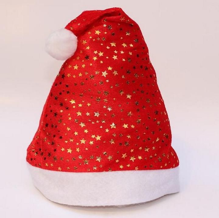 Top Grade Adult Children Short Plush Christmas Hats