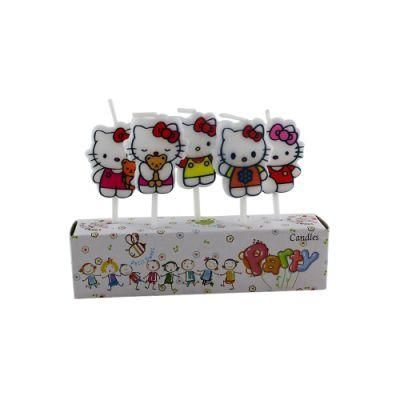 Factory Directly Hello Kitty Shape Birthday Cartoon Candle