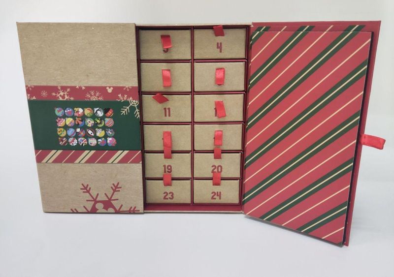 Bespoke Christmas Countdown Calendar Box with Various Styles, High Quality and Luxury