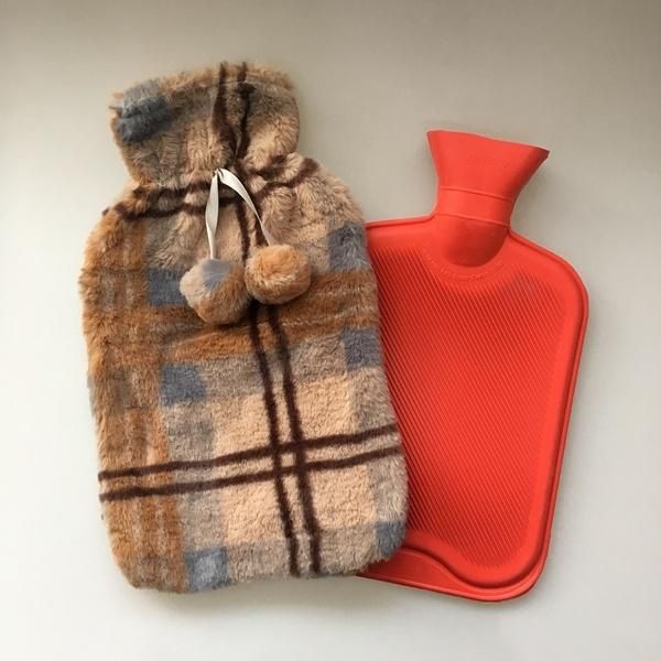 Super Soft Rabbit Fur Cover for Rubber Hot Water Bag