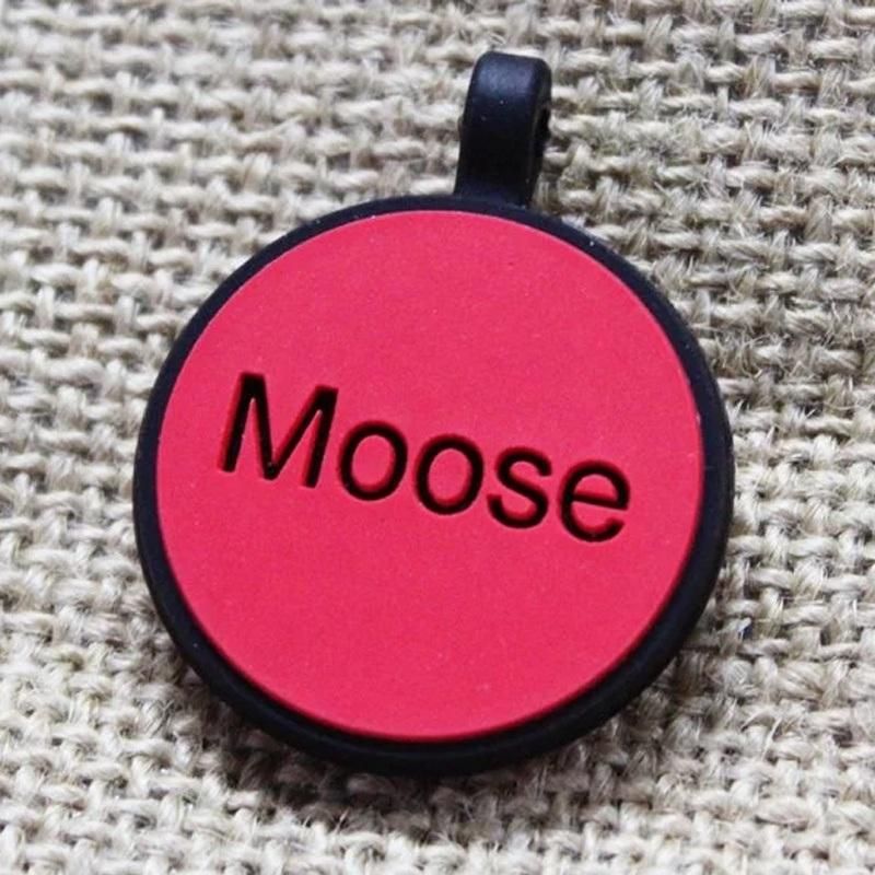 Wholesale Double-Sided Custom Printed Silicone Pet Dog Cat ID Tag