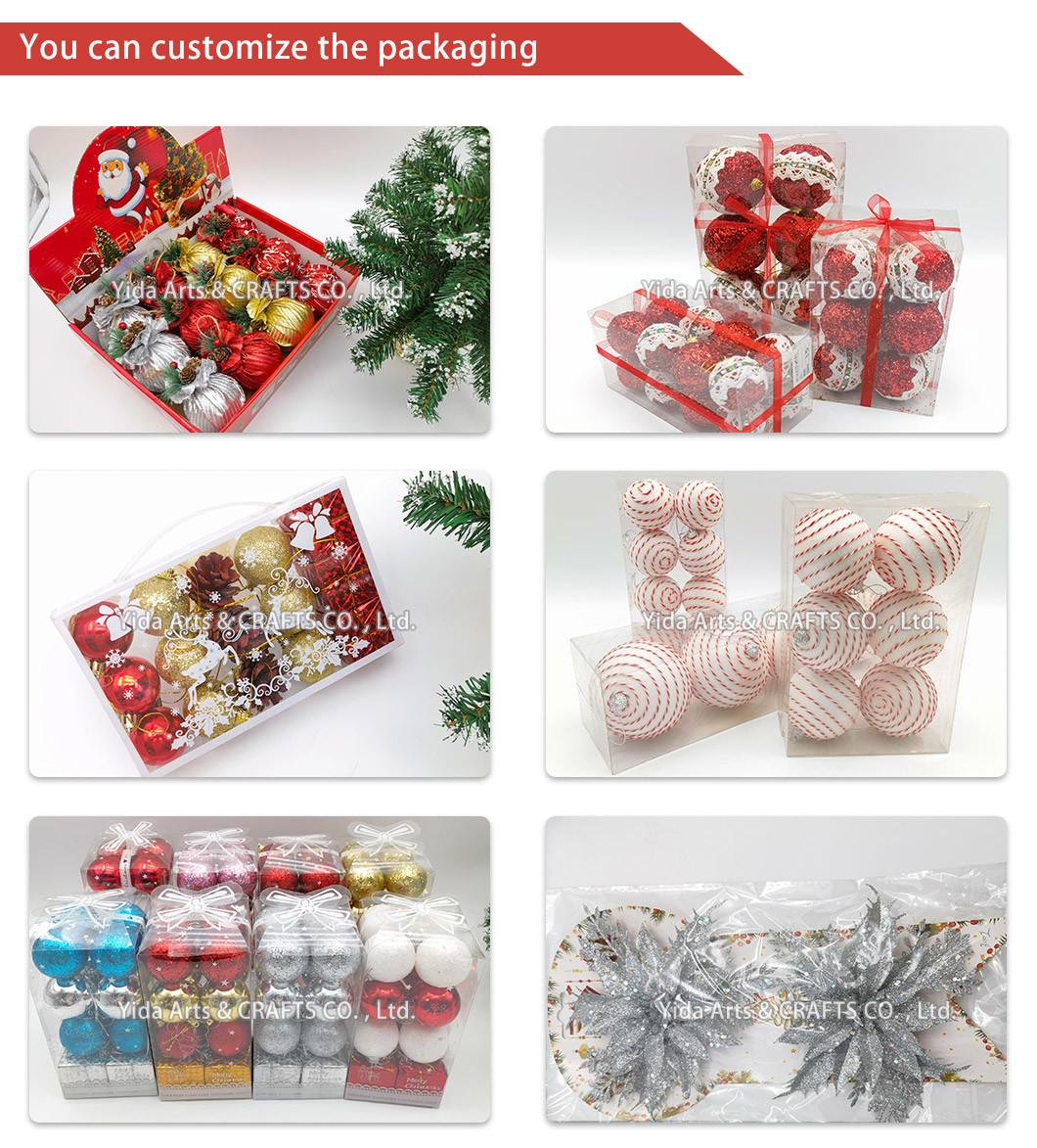 Display Box Christmas Gift Bags Electroplate Ball Christmas Balls Plastic Balls Christmas Decorations