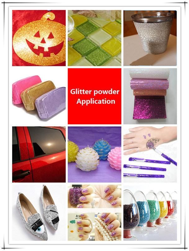 Dazzing Colored Glitter Powder for Glass Crafts
