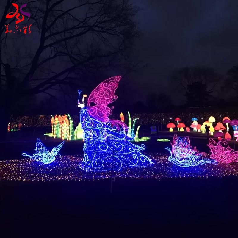 New Products Christmas Street Garden Decorate 3D Structure Motif Lights