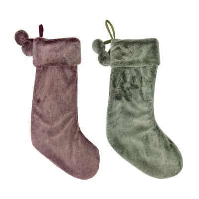 Plush Gifts Sock Wholesale Personalized Custom Christmas Stocking Sale