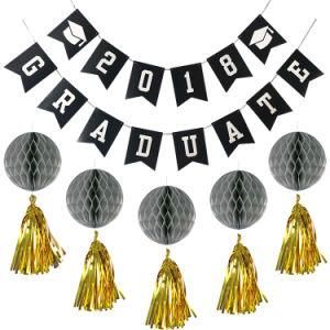 Umiss Paper Bunting Banner Halloween Birthday Graduation Party Paper Decoration