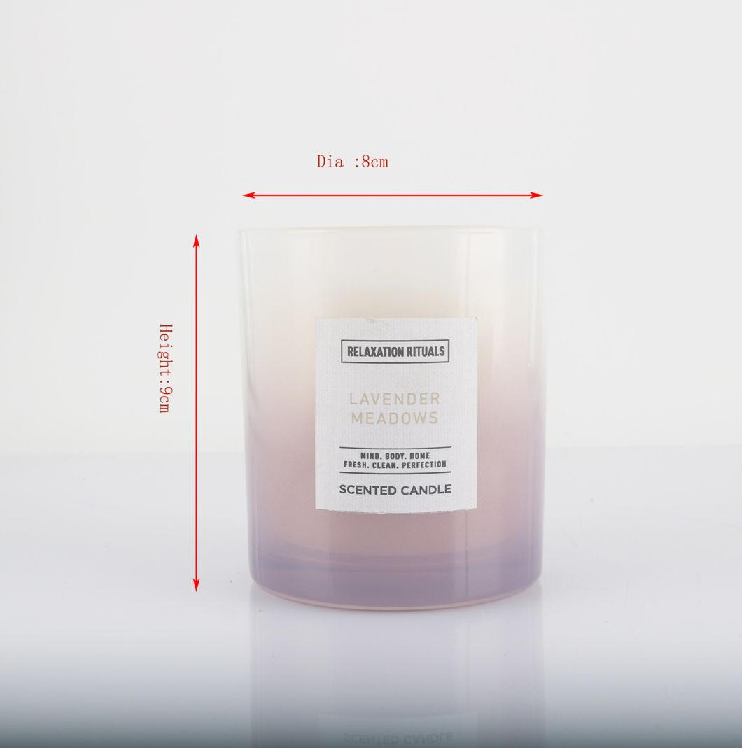 7oz Custom Romantic Personalized Premium Gradient Glass Candle