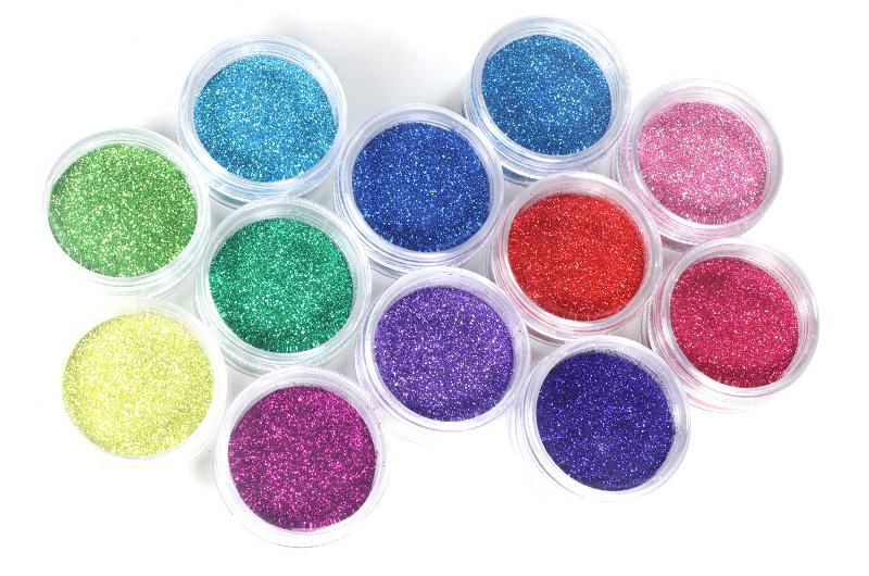 China Color Colorful Acrylic Art Nail Colors Glitter Powder