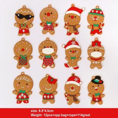 2021 Cute Festival Pendants Christmas Theme The Gingerbread Man Ornaments