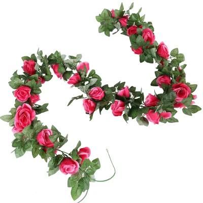 Artificial Rose Vine Garland Artificial Flowers Plants for Hotel Wedding Home Party Garden Craft Art Decor