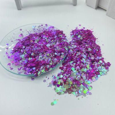 Chameleon Chunky Glitter Holographic Craft Glitter for Resin Art Crafts Cosmetic Glitter