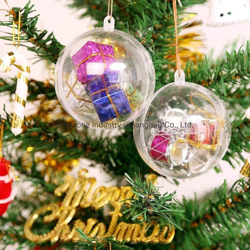 Clear Plastic Christmas Balls (hanging-60)