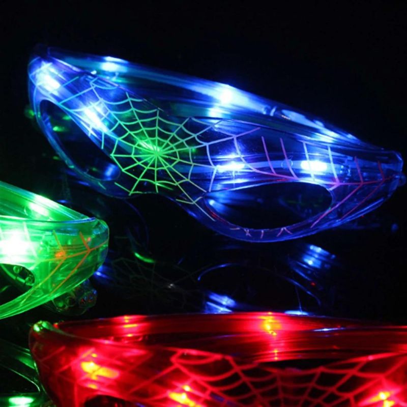 Luminous Spider-Man Flashing Mask Glasses Light