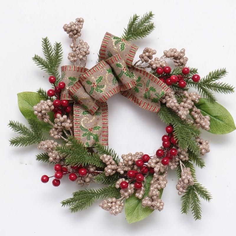 Home Decoration Wholesale Christmas Preserved Boxwood Wreath Christmas Wreath